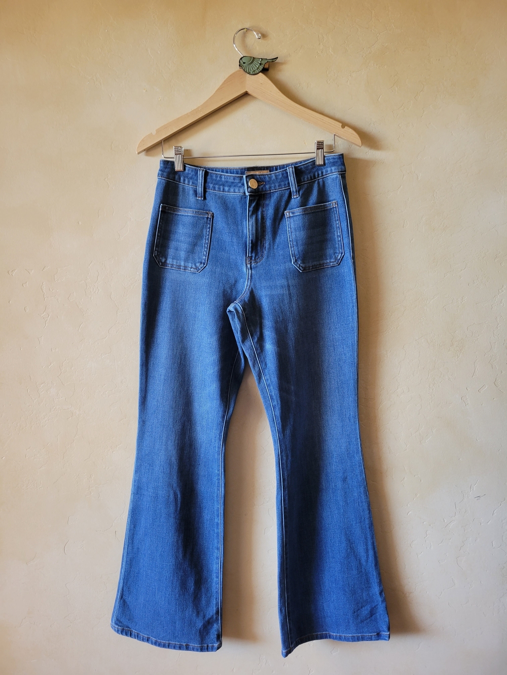 Kut from the Kloth Blue Flare Wide Leg Jeans